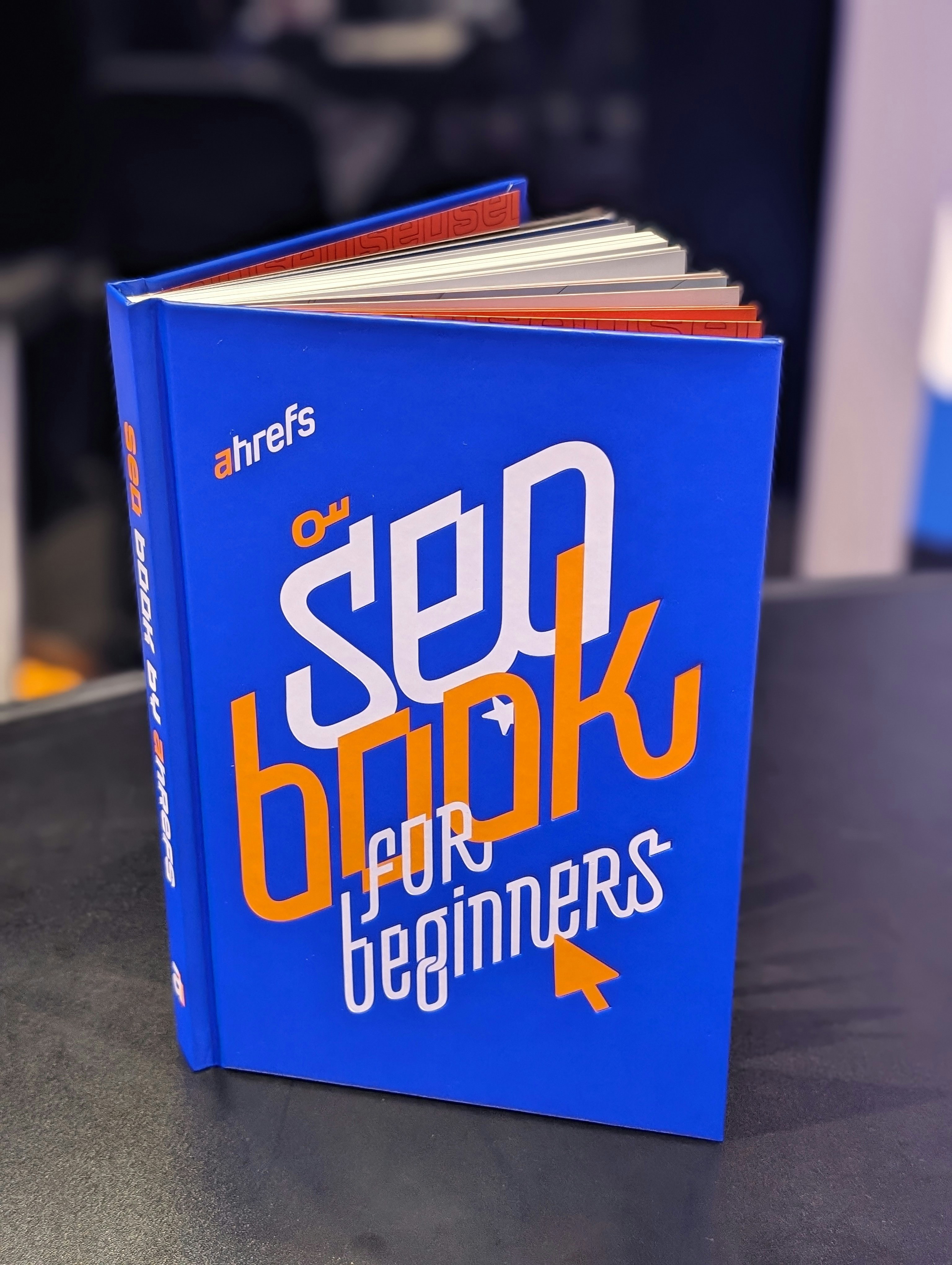 Beautiful blue book about SEO